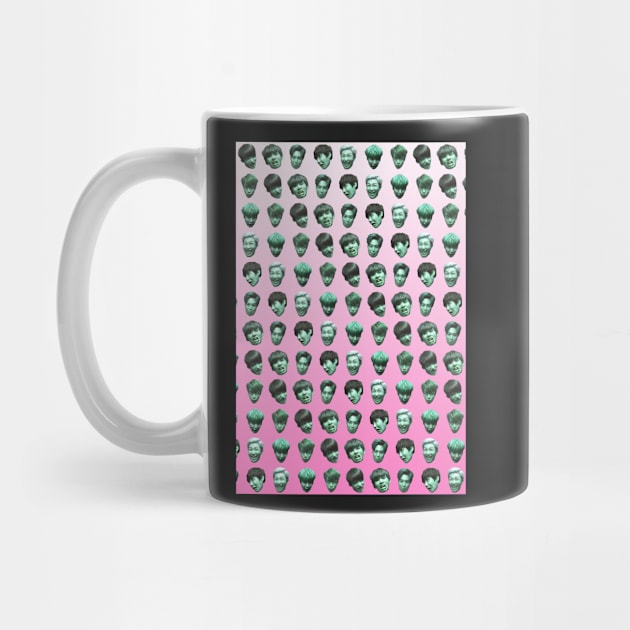 BTS (Bangtan Sonyeondan) FUNNY DERP FACE GRADIENT PINK AND BLUE by NiamhYoungArt